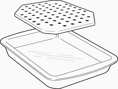 Aluminum Broiler Pan 11-5-8" X 16" X 2"