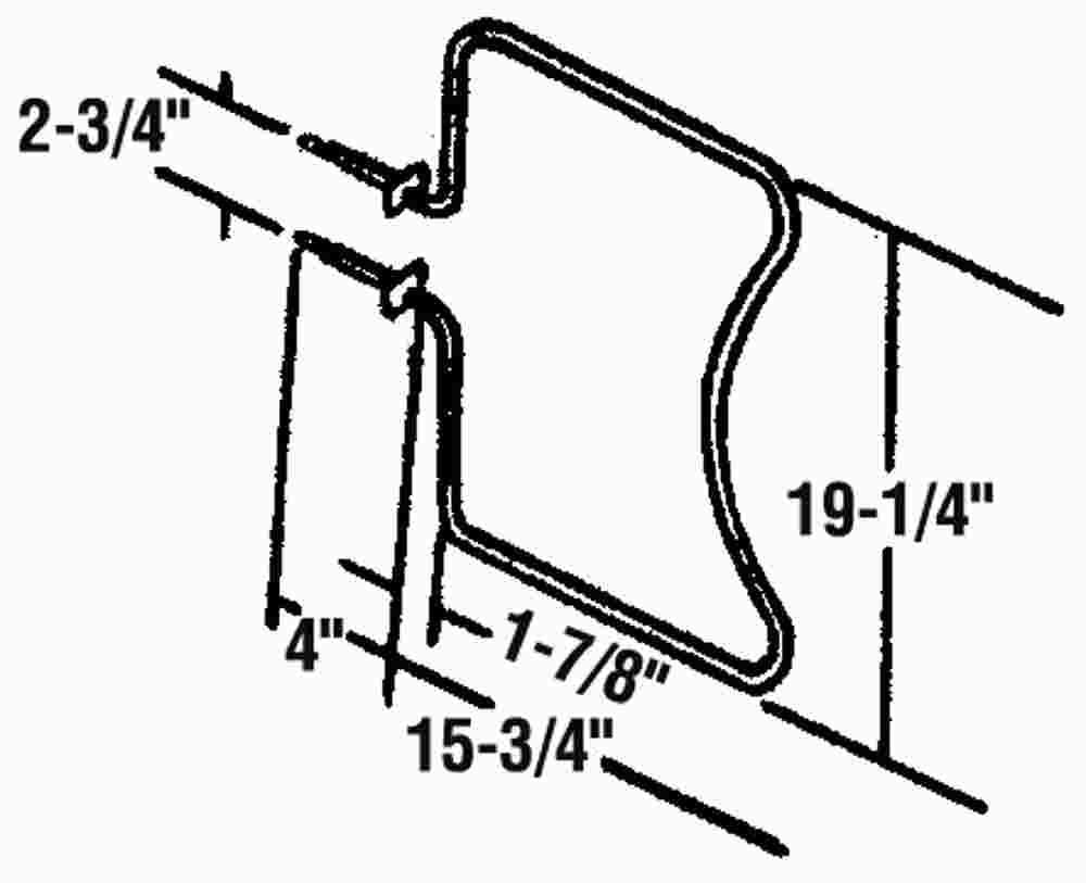 Bake Broil Oven Element For Whirlpool&reg; Or Roper&reg; Rp871