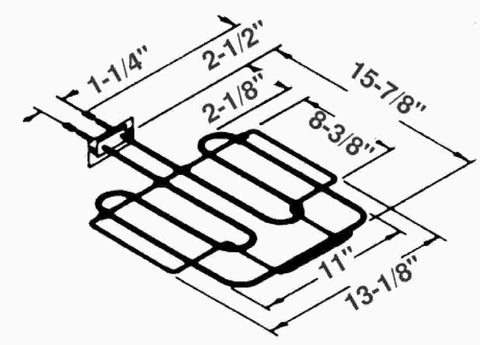 Bake Broil Oven Element For Ge&reg; Or Hotpoint&reg; Wb44x5045