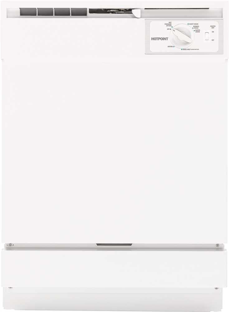 Hotpoint&reg; Built-in 24-inch Dishwasher, White, 5 Cycles - 2 Options