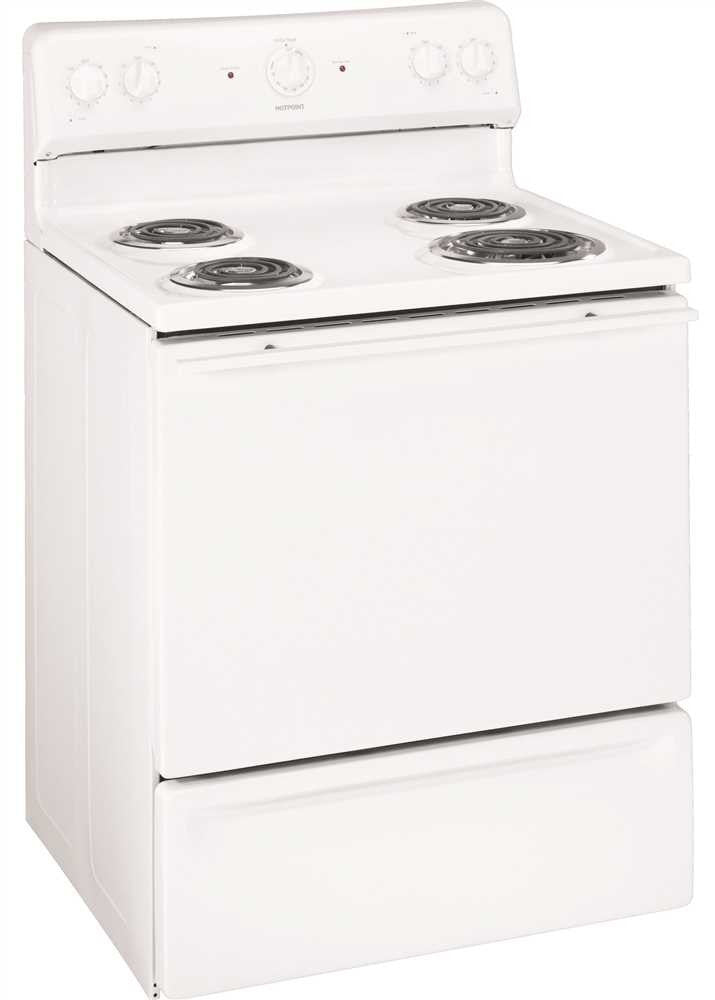 Hotpoint&reg; 30-inch 5 Cu. Ft. Free-standing Electric Range, White