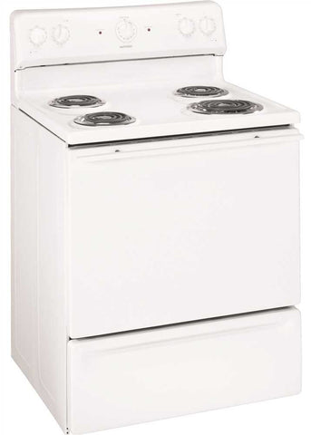 Hotpoint&reg; 30-inch 5 Cu. Ft. Free-standing Electric Range, White