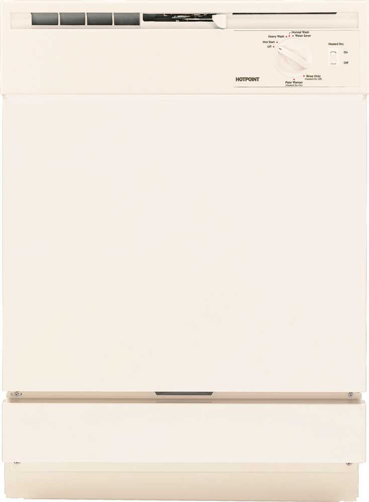 Hotpoint&reg; Built-in 24-inch Dishwasher, Bisque, 5 Cycles - 2 Options