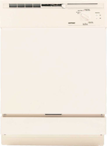 Hotpoint&reg; Built-in 24-inch Dishwasher, Bisque, 5 Cycles - 2 Options