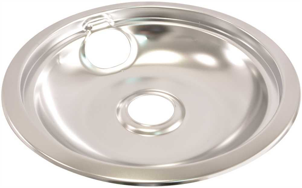 Electric Range Drip Pan Fits Whirlpool&reg; Ranges, Chrome, 8 In.