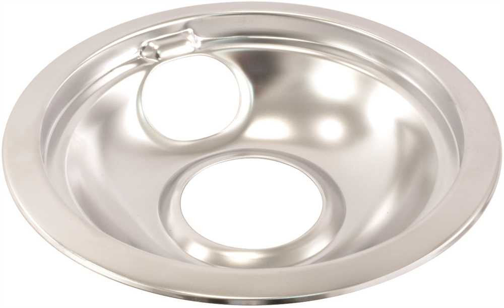 Electric Range Drip Pan Fits Whirlpool&reg; Ranges, Chrome, 6 In.