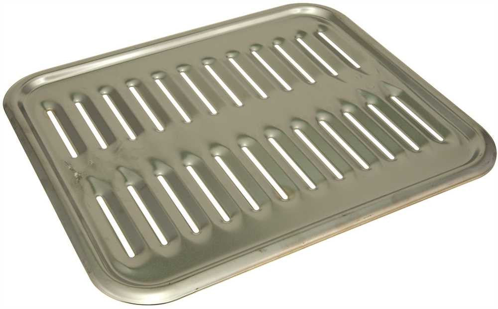 Porcelain-enameled Steel Broiler Pan, 12-3-4x15-1-4x1-1-2"