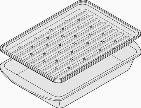 Broiler Pan 13" X 9" X 2"