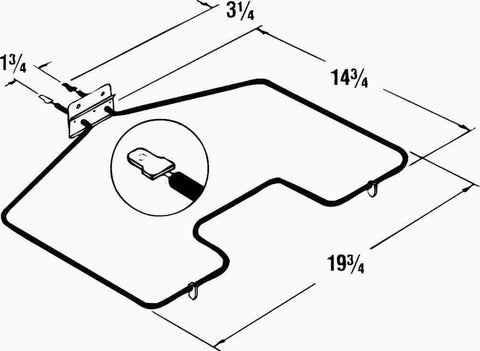 Bake Oven Element Rp777 For Kenmore&reg;