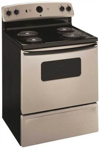 Ge&reg; 30-inch 5 Cu.ft. Free-standing Electric Range, Silver