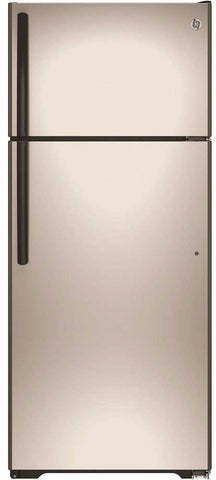 Ge&reg; Energy Star&reg; 17.5 Cu.' Top Freezer Refrigerator, Metallic, Reversible Door Swing