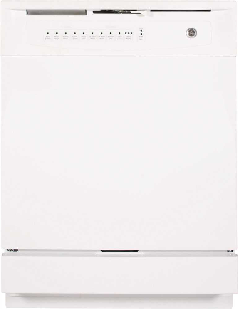 Ge&reg; Built-in 24-inch Dishwasher With Front Controls, White, 5 Cycles - 5 Options