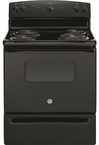 Ge&reg; 30-inch 5 Cu.ft. Free-standing Electric Range, Black