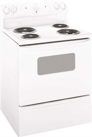 Ge&reg; 30-inch 5 Cu.ft. Free-standing Electric Range, White