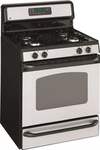 Ge&reg; Cleansteel&trade; 30-inch Free-standing Gas Range