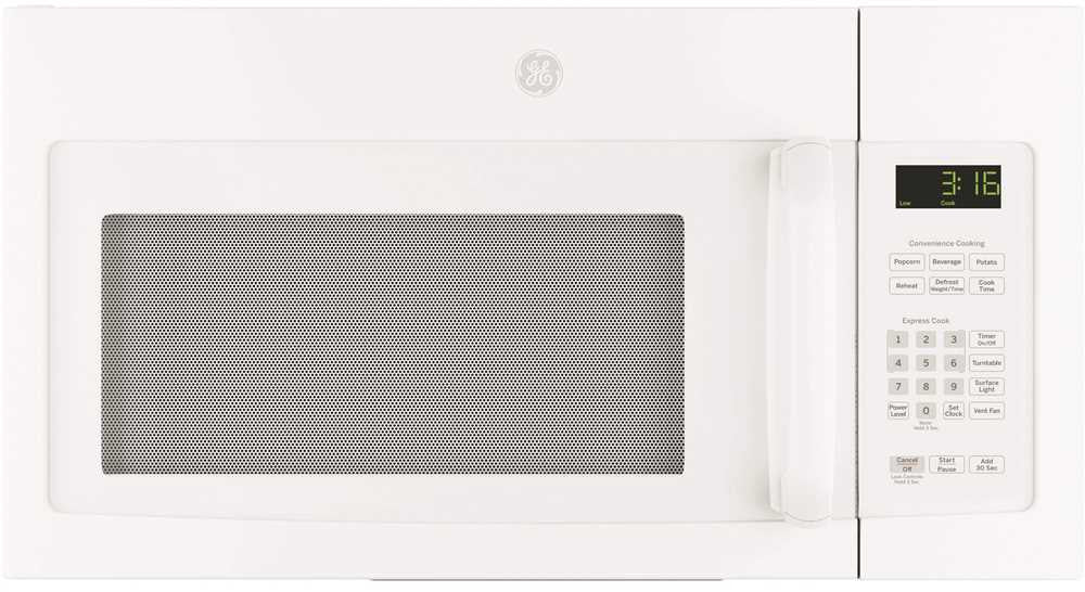 Ge&reg; 1.5 Cu.ft. Over-the-range Microwave Oven, White, 950 W