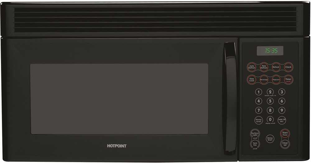 Hotpoint 1.6 Cu. Ft. Over-the-range Microwave Oven Black