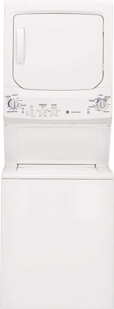 Ge Unitized Spacemaker&reg; 3.2 Cu.' Doe Washer & 5.9 Cu.' Electric Dryer, White