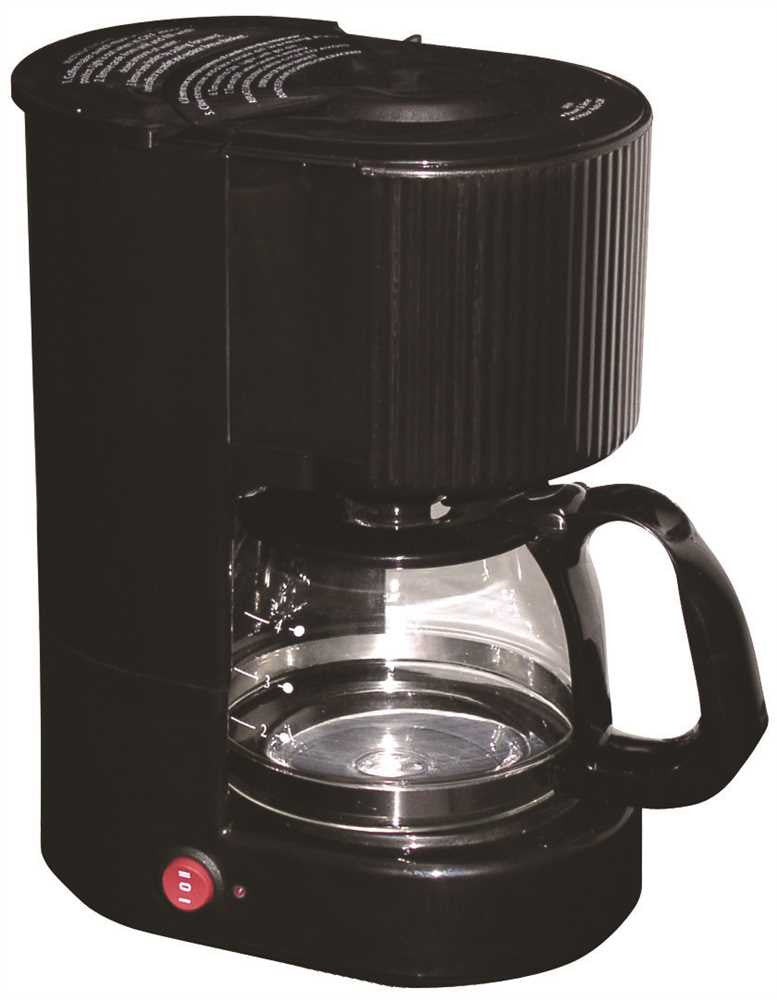 National Brand Alternative 4 Cup Coffee Maker, Black