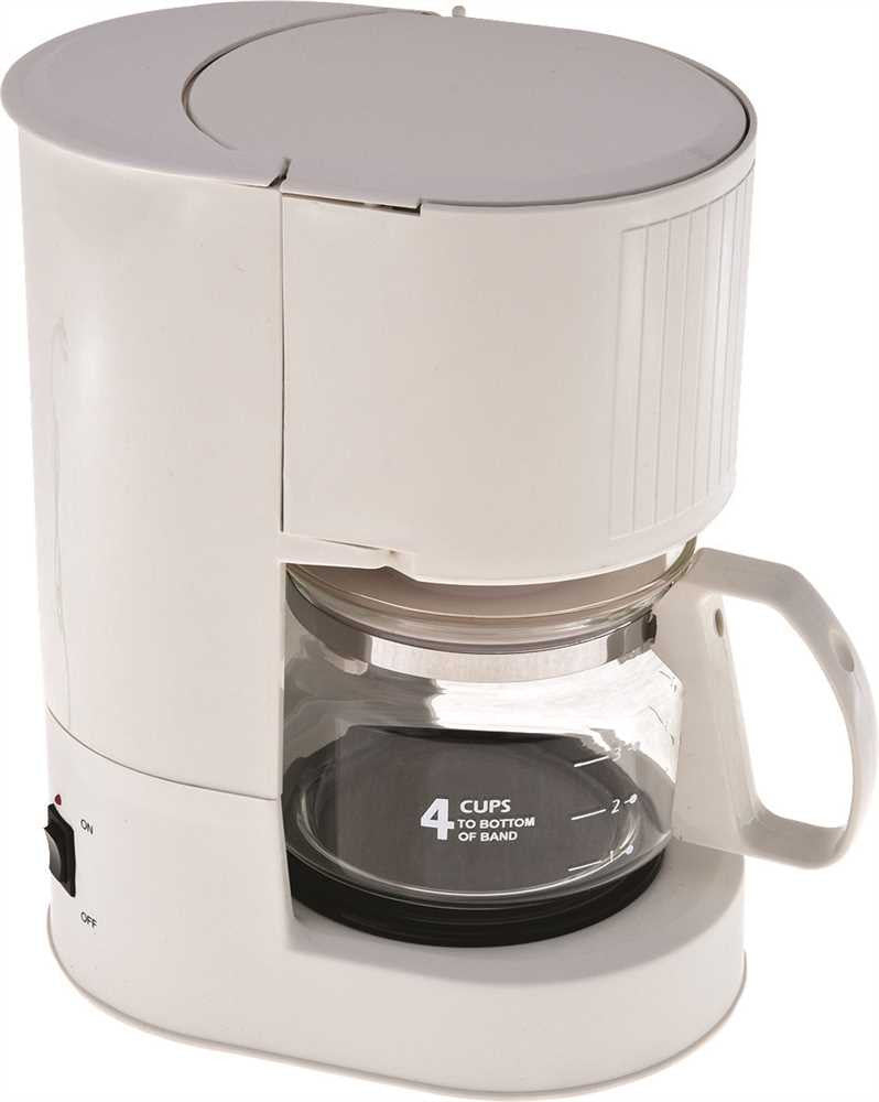 National Brand Alternative 4 Cup Coffee Maker, Ash