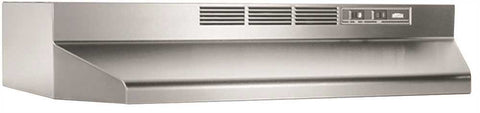 Broan&reg; 30-inch 2-speed Under-cabinet Non-ducted Range Hood, Stainless Steel