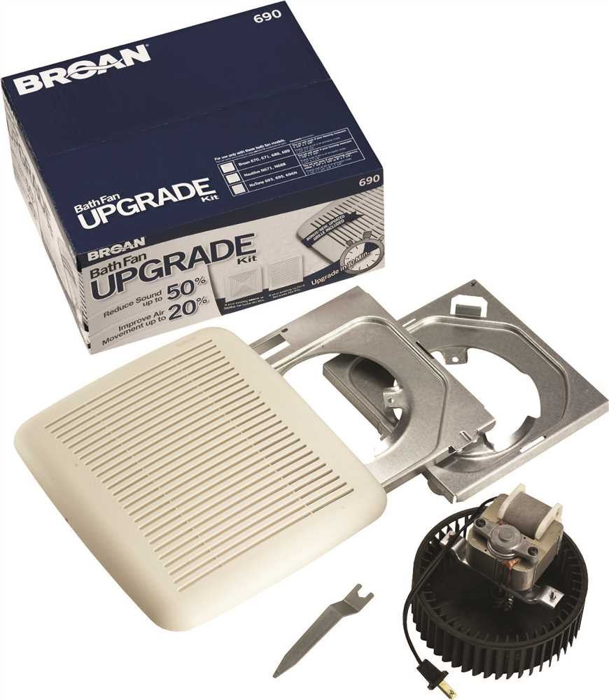 Broan Bath Fan Upgrade Kit 60 Cfm