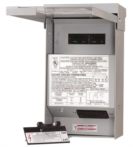 Ac-heating Disconnect Raintight 60a Non-fuse With Gfci