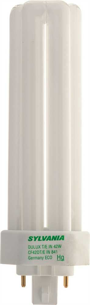 Sylvania Dulux&reg; T-e-in Ecologic&reg; Tri-tube Compact Fluorescent Lamp, T4x3, 42 Watt, 4100k, Gx24q-4, 135 Volts