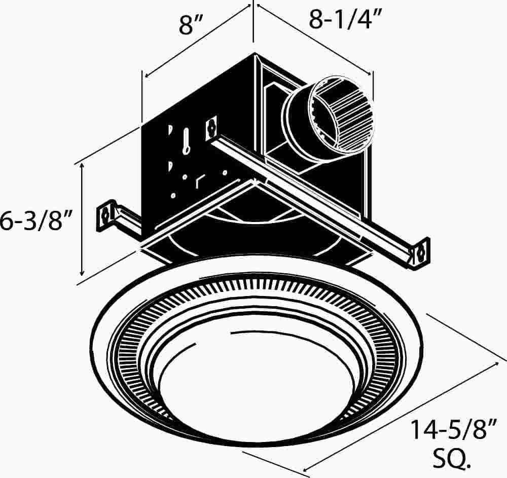 Broan Exhaust Fan With Light-night Light 100 Cfm