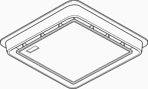 Broan Exhaust Fan Grille 10" Square