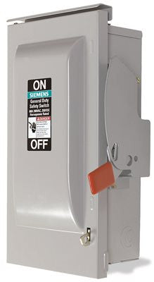 Outdoor General Duty Enclosed 2 Pole Safety Switch 30 Amps