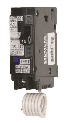 Qaf Plug In Arc Fault Combination Breaker 1 Pole 15 Amps