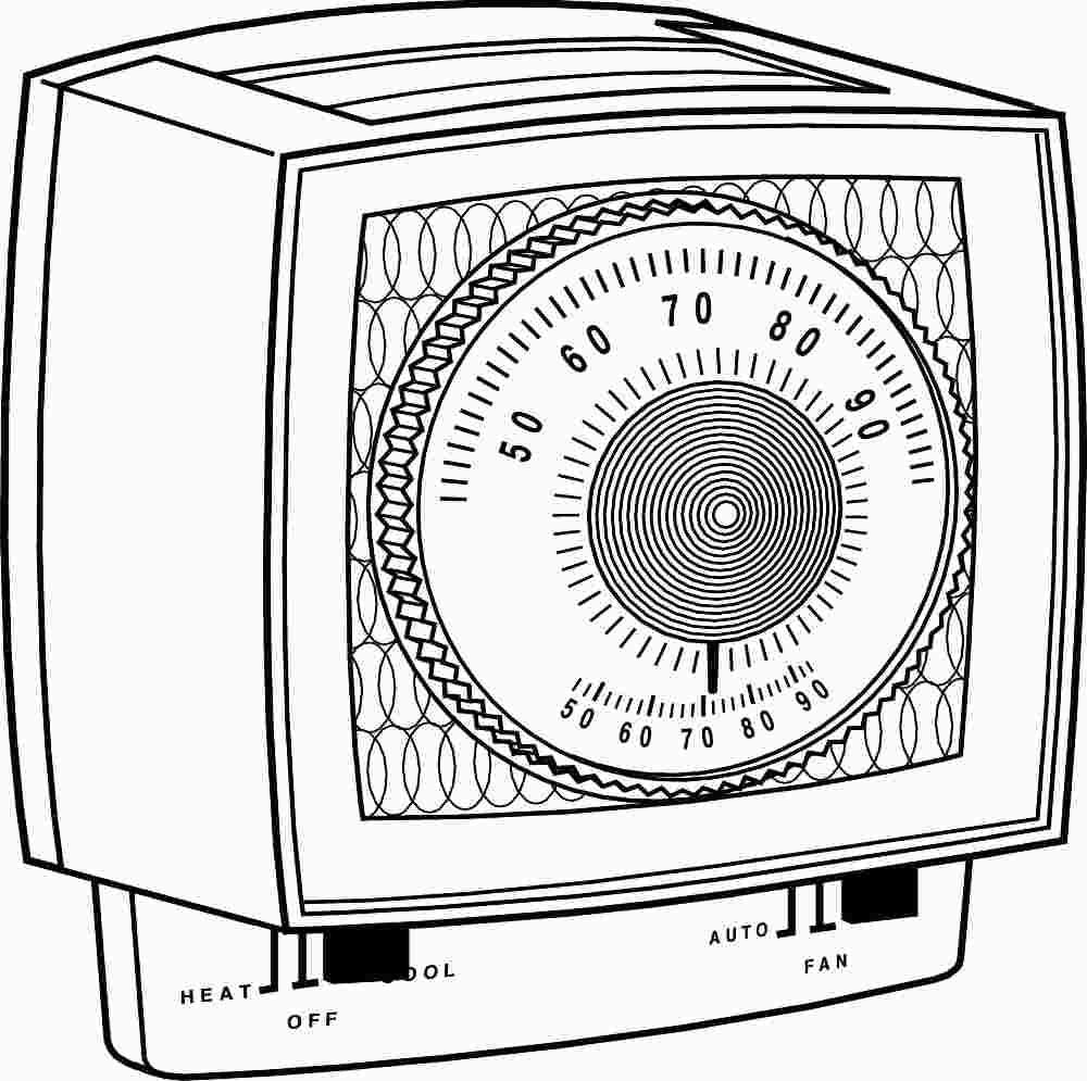 Robertshaw&reg; Non-programmable Mechanical Thermostat, 24 Volts, 1 Heat-1 Cool, Ivory