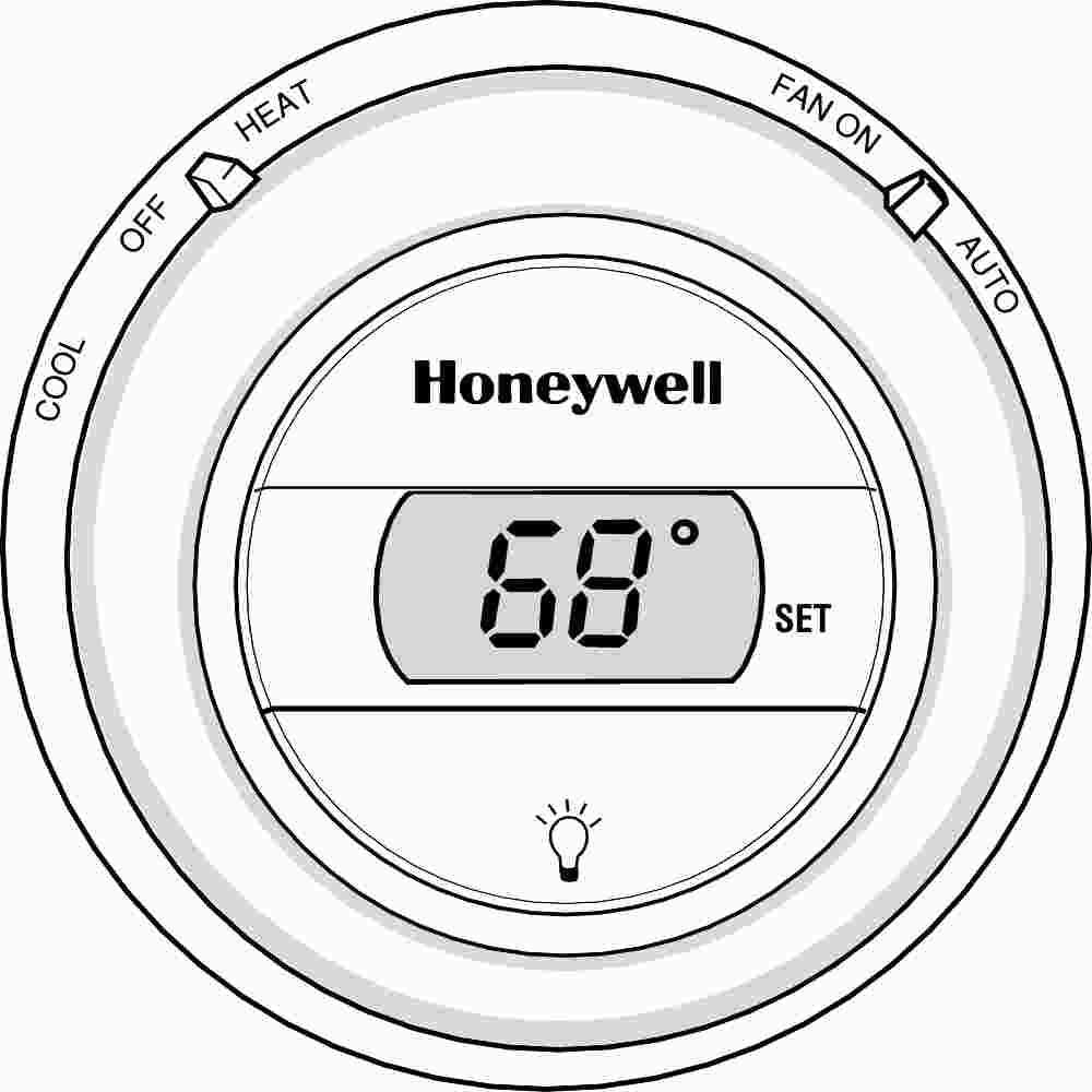 Honeywell Thermostat, Heat And Cool, Premier White&reg;