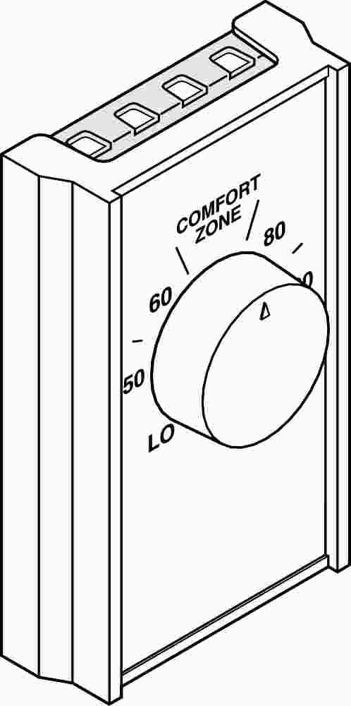 Robertshaw&reg; Line Voltage Thermostat With Single-pole Single-throw, Heat Only