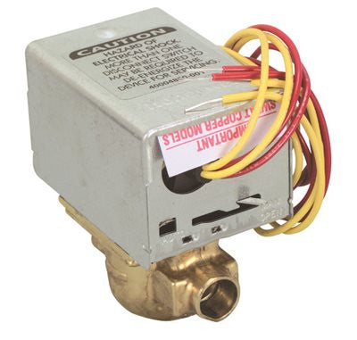 Honeywell Zone Valve 1 In. Sweat, 2-way, 24 Volt