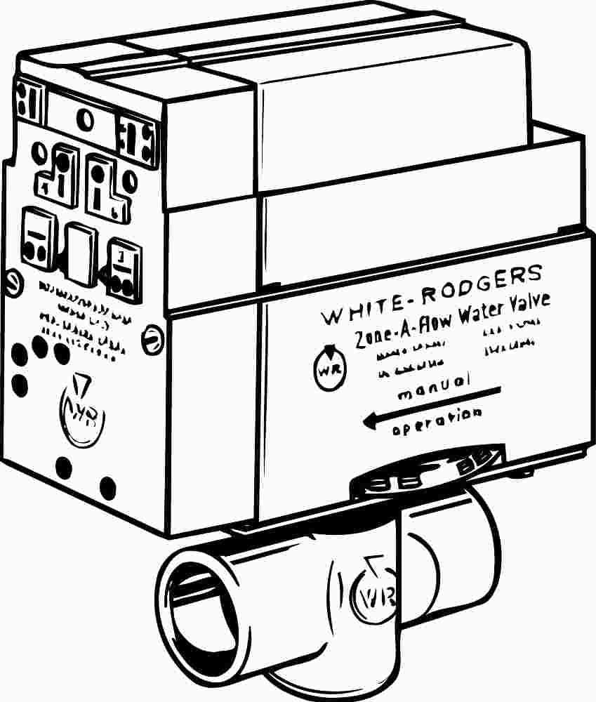 White Rodgers Zone Valve 3-4 In. Sweat, 2 Wire