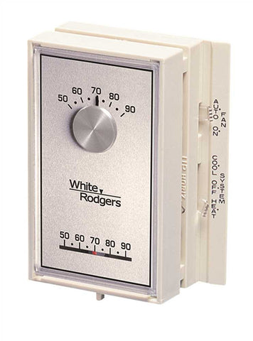 White-rodgers&trade; Mercury-free Universal Mechanical Thermostat For Single-stage Heat Pump, White