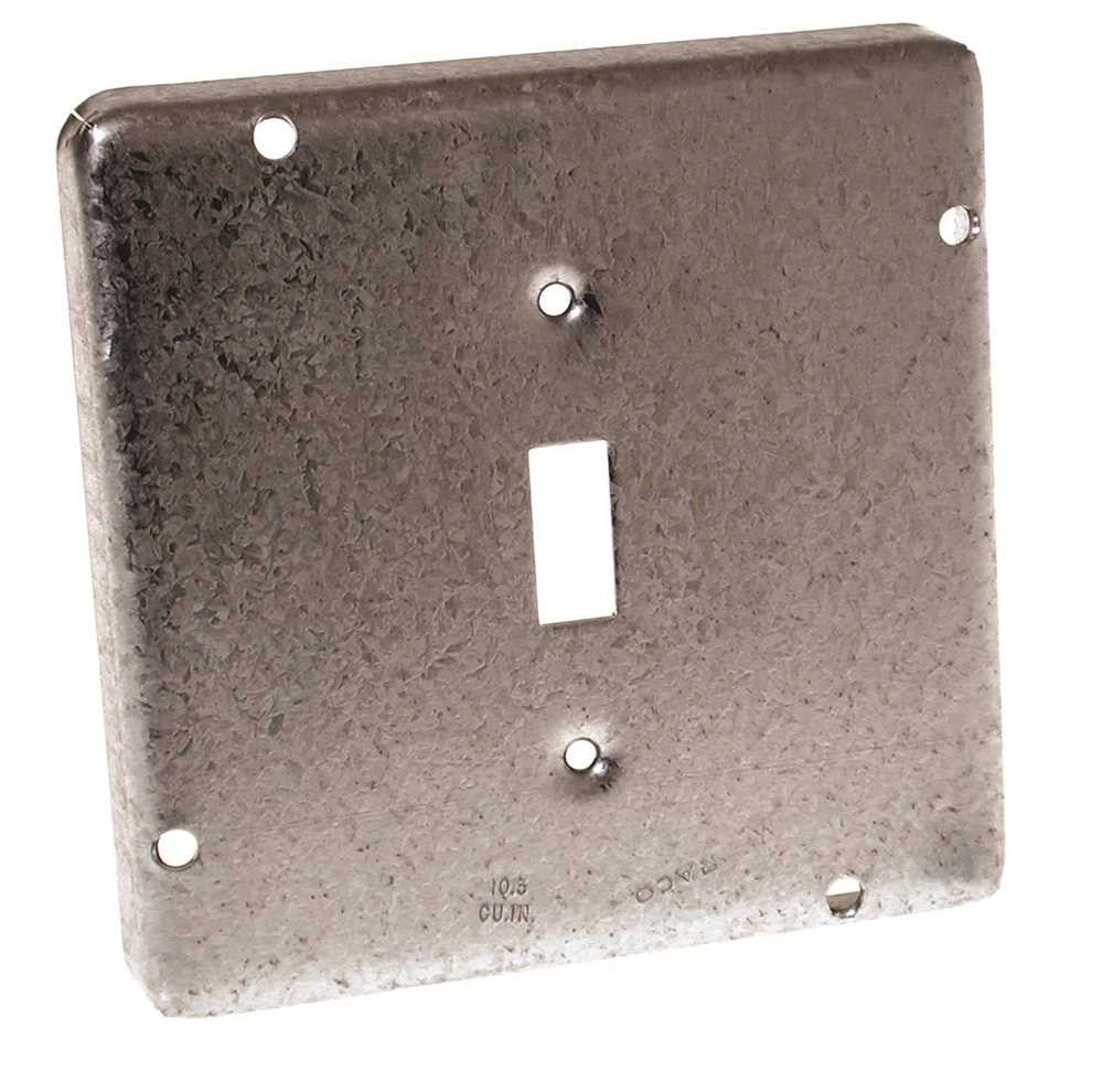 Hubbell Square Cover 4-11-16 In. Exposed Work 1 Toggle Switch