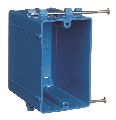 Non Metallic 1 Gang Zip Box Blue Switch Box