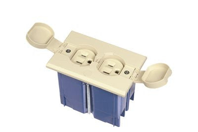 Non Metallic 1 Gang Adjustable Floor Box