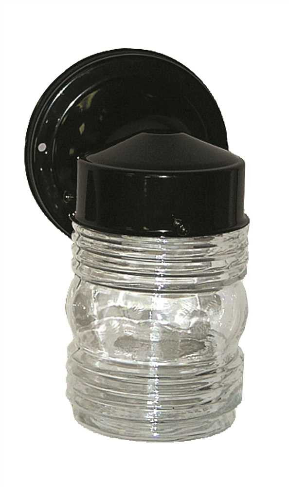 Outdoor Jelly Jar Fixture Black