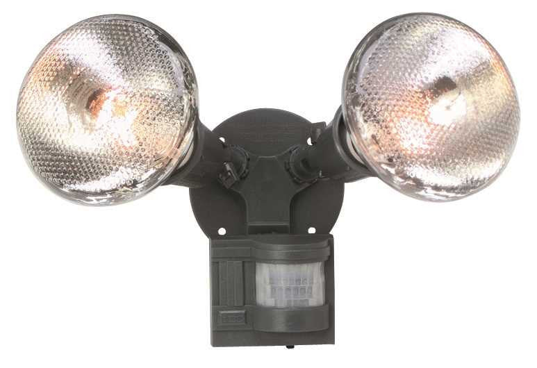 Dual-head Sensor Floodlight, 2 150-watt Par Lamps (sold Separately)