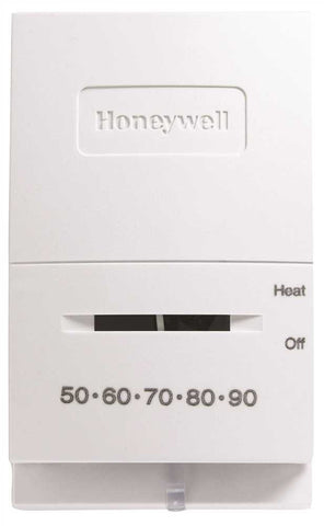 Honeywell Mercury-free Thermostat, 24 Volts, Heat Only, White