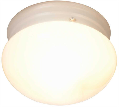 Royal Cove Decorative Vanity Fixture, 7-1-2", White, Uses 1 60-watt Incandescent Medium Base Bulb