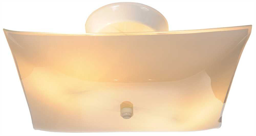 Royal Cove Flush Mount Ceiling Light, 12", White