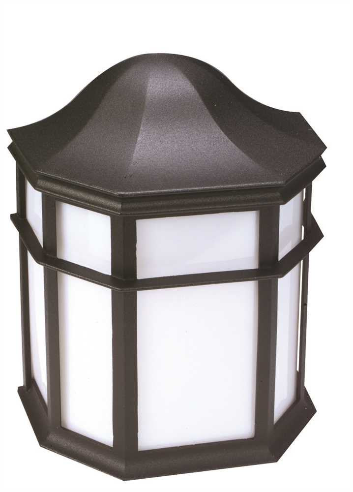 Quad Black Cast Aluminum Wall Mount Fixture, 7-3-4 X 9-1-2", Uses 2 26-watt G24q-1 Base Bulb (not Included)