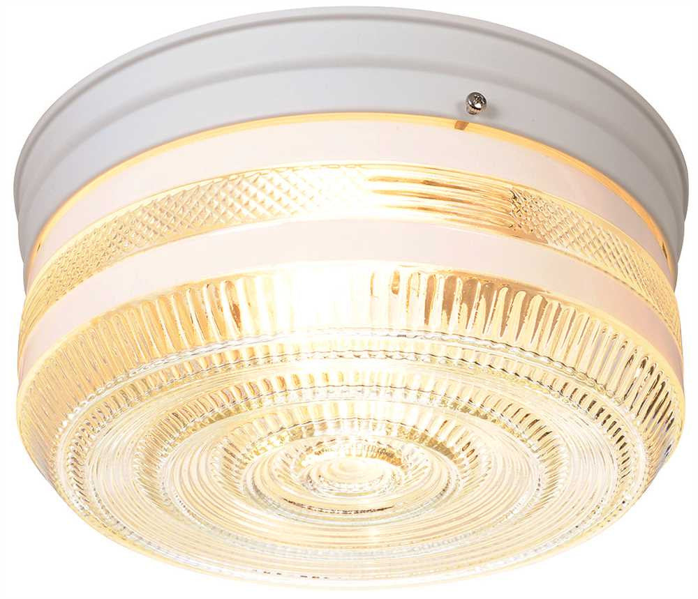 Royal Cove Flush Mount Ceiling Light, 10", White