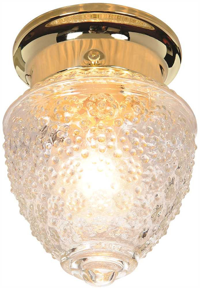 Royal Cove Traditional Surface Mount Ceiling Fixture, 5-1-2", Uses 1 60-watt Medium Base Bulb