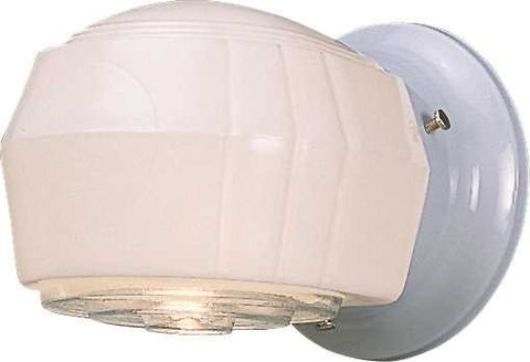 Royal Cove Wall Light Fixture, 5-1-4", White, Uses 1 60-watt Incandescent Medium Base Bulb